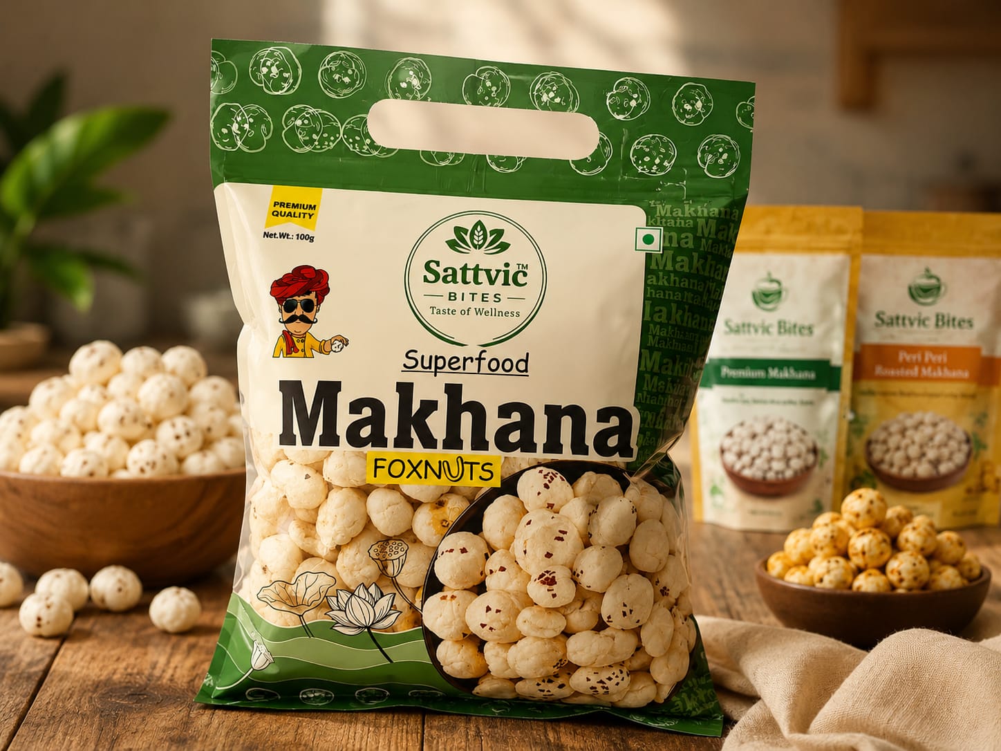 Sattvic Bites 4 Sutta Makhana