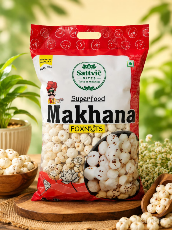 Sattvic Bites 6 Sutta Handpicked Makhana